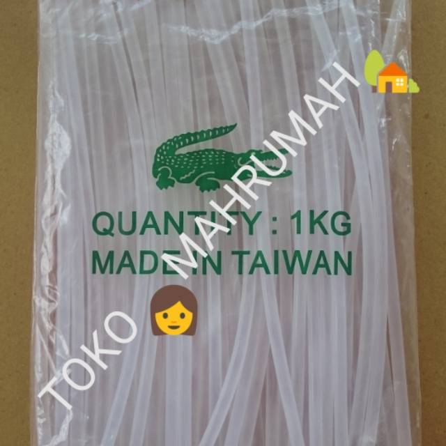 

Isi Lem Tembak Putih CROCODILE 7mm atau 11mm (panjang 20cm) kiloan 1kg / Refill Glue Gun Kecil Besar