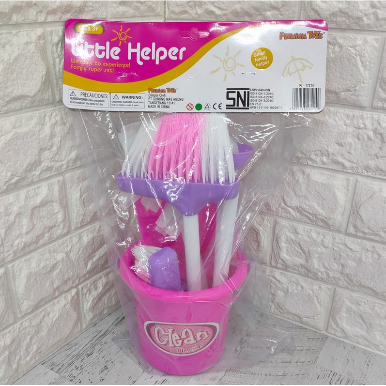 Mainan Anak CLEANING SET KANTONG - MAINAN SAPU SAPUAN LITTLE HELPER