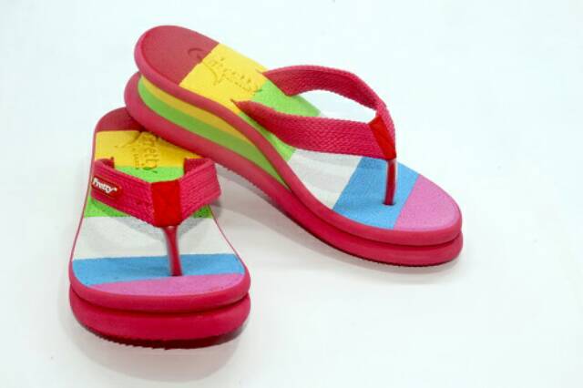 SANDAL WEGDES PRETTY RAINBOW / SANDAL WANITA PRETTY RAINBOW SANCU-3