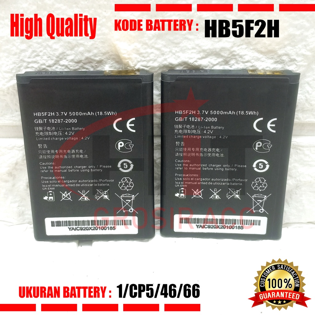 Baterai Battery HB5F2H Modem Wifi Bolt Slim 1 E5336 E5373 / HB554666RAW