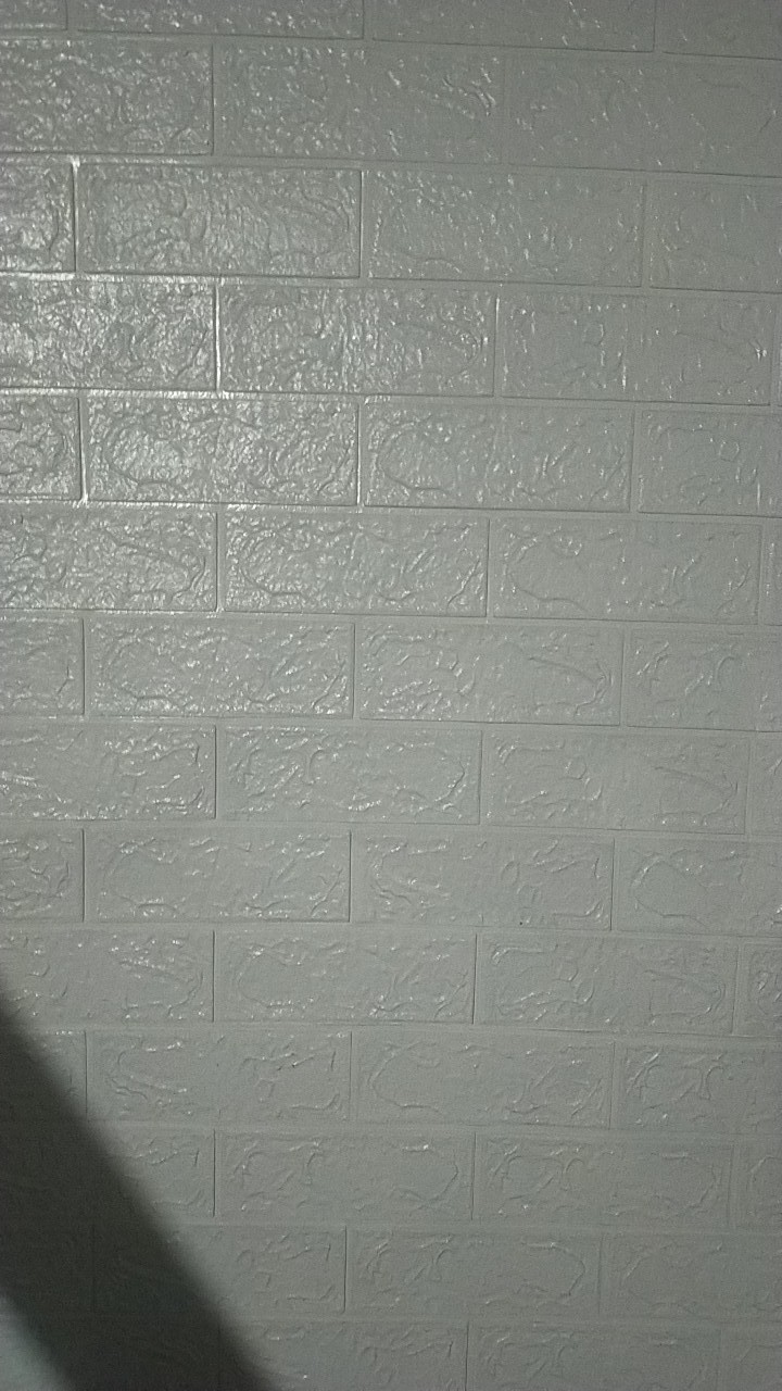 Wallpaper Dinding Bata Putih Foam 3d