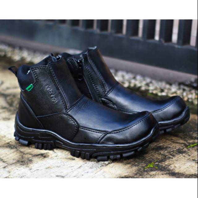 ENOZ X ROMANO - Sepatu Boot Safety Tracking Touring Motor Boots Safety Ujung Besi Kulit Sapi Asli Kuat Trendy Macho