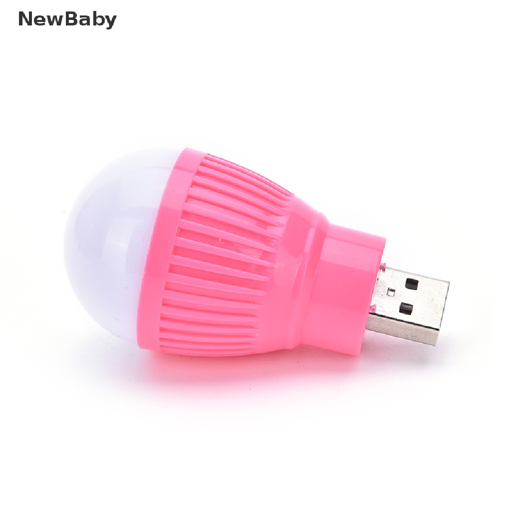 Lampu Bohlam LED USB Mini Portable Warna Putih Untuk Membaca