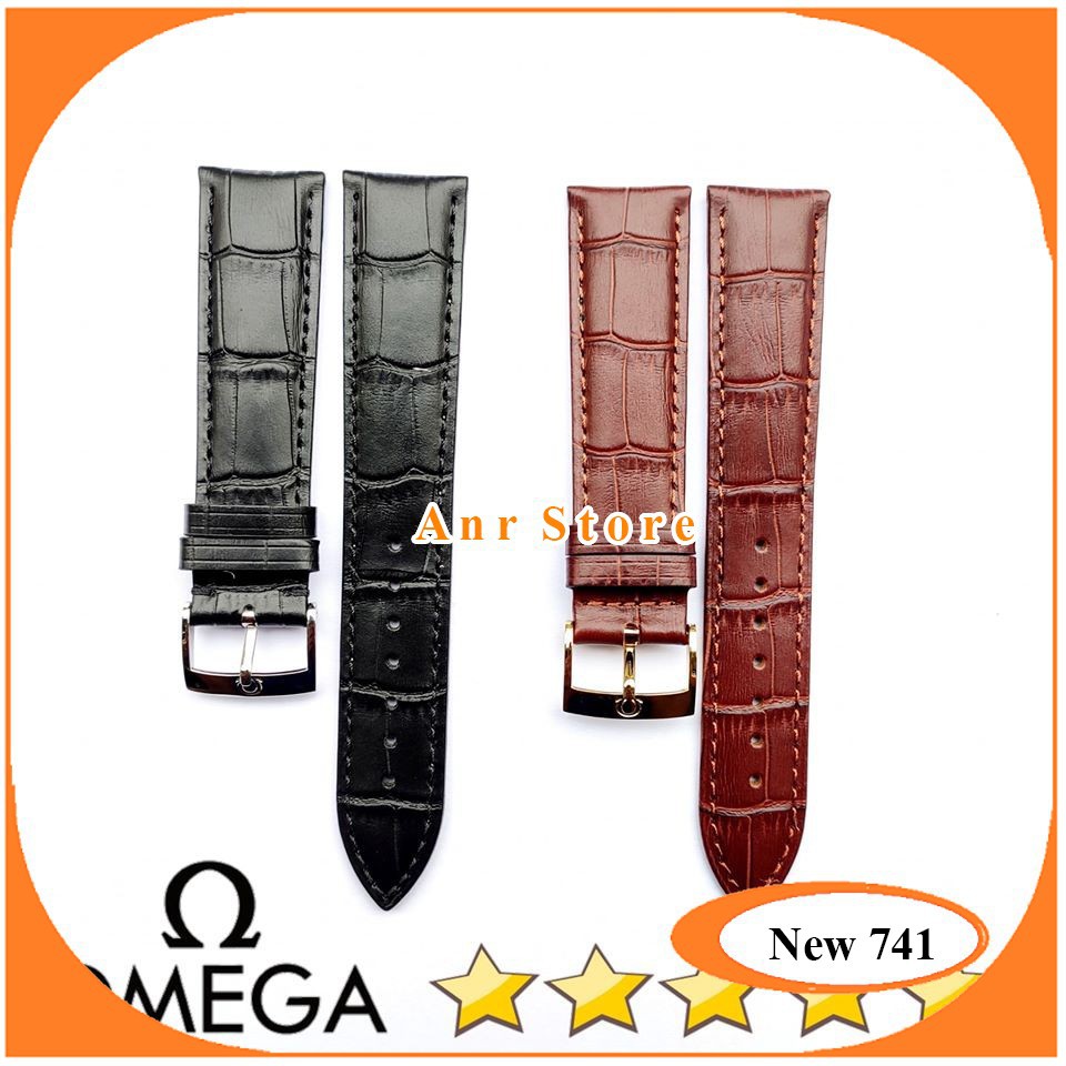 Tali Jam Tangan Genuine Leather Omega 20 mm Original BM