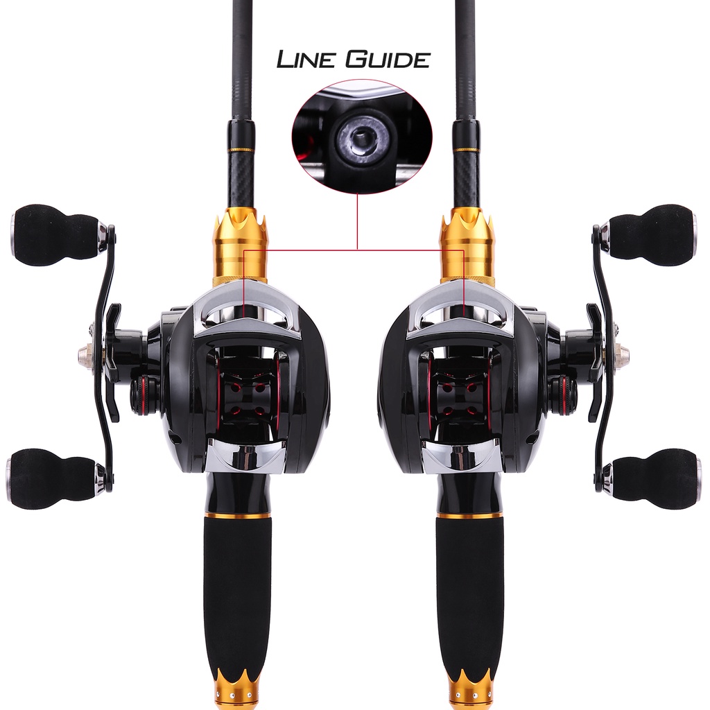 18 + 1BB Fishing Reel Baitcasting Fishing Reel 6.3: 1 Rasio Gigi Untuk Memancing Di Luar Ruangan