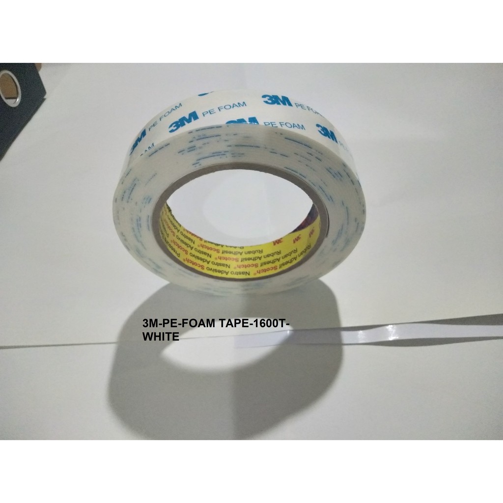 

Double Tape 3M PE Foam 1600 T White 24MM X 4M 雙面膠帶 3M PE Foam 1600 T 白色 24MM X 4M