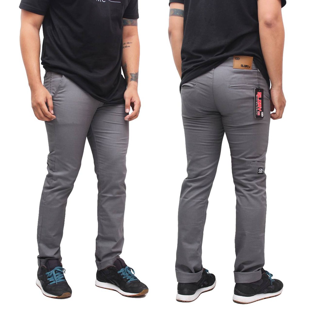 Celana panjang pria pensil celana chino pria semi SLIM FIT  celana chino pocket pria original