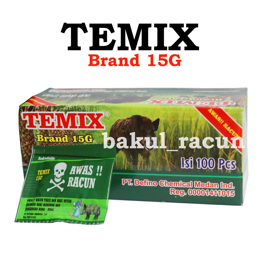 TEMIX TEMIK BLACK BAEGUN BRAND 15G PANTHER RACUN TIKUS BABI HUTAN CELENG LANGSUNG MATI DI TEMPAT