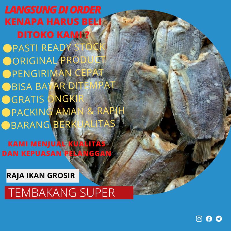 

IKAN ASIN TEMBAKANG 1 KILO BAGUS TERJAMIN