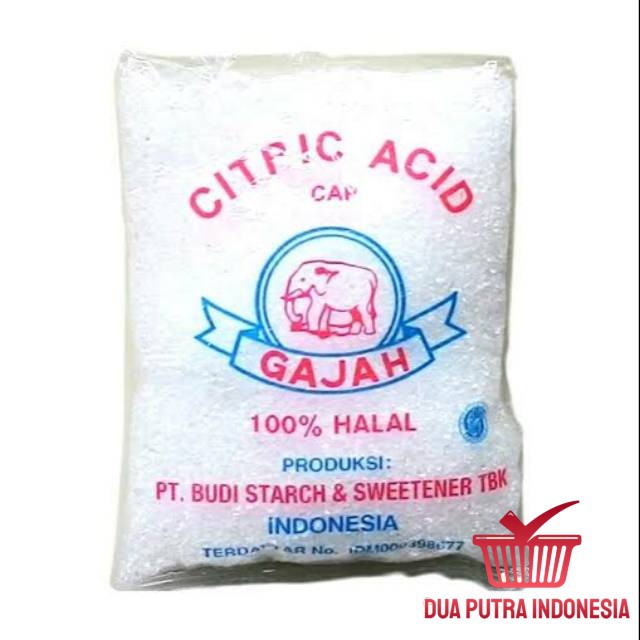 

CITRIC ACID CAP GAJAH/ CITRONE- 1 PACK ISI 20 BUNGKUS