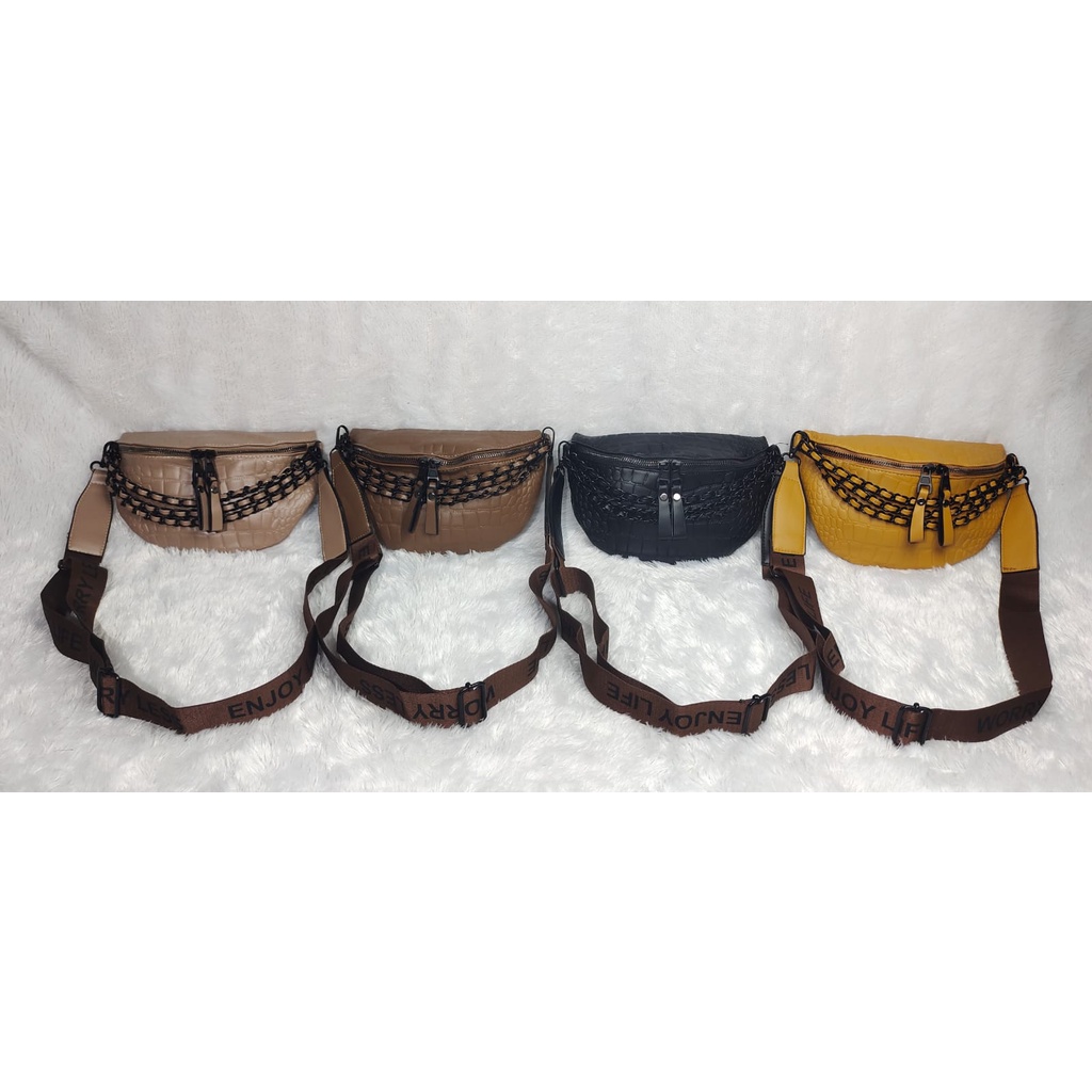 JK 863 1KG MUAT 3PCS TAS WAISTBAG FASHION SELEMPANG IMPORT U4195 C8475 T423 E6811