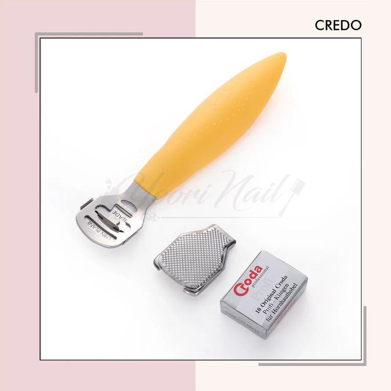 Credo pedicure skin shaver corn cuticle remover file foot pembersih kulit mati pada kaki kapalan