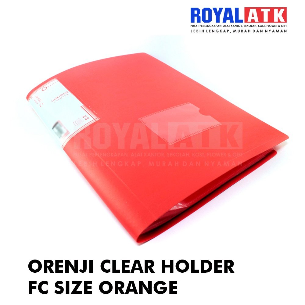 

Orenji Clear Holder FC Size Orange