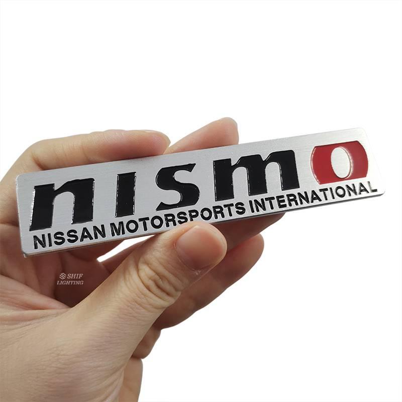 1pc Stiker Emblem Logo Nismo Nissan Bahan Metal Untuk Fender Samping Mobil Nissan