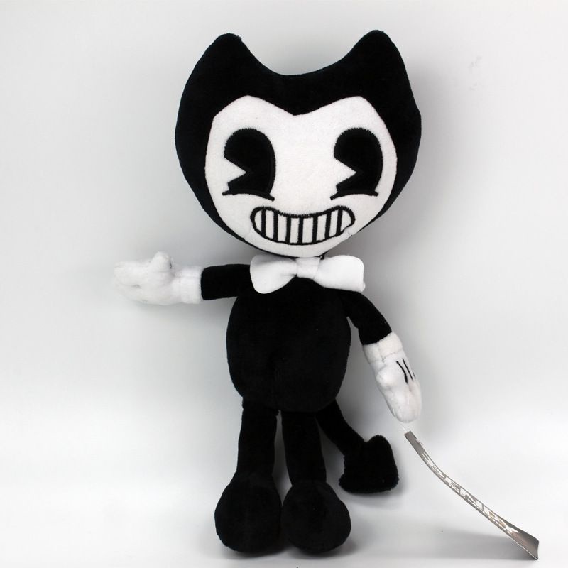 30cm/11.8inch Bendy and the Ink Machine Plush Doll Figure Toy Black White Alice Boris Toy Gift