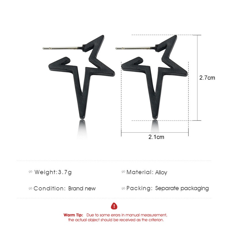 Fancyqube Anting Stud 925 Sterling Silver Bentuk Bintang Untuk Wanita