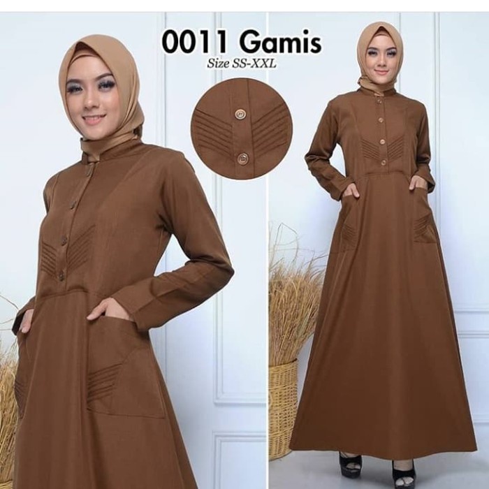 PREMIUM BLAZER GAMIS KERJA PEMDA MUDA , GAMIS DINAS PEMDA TERLARIS - COKELAT, S