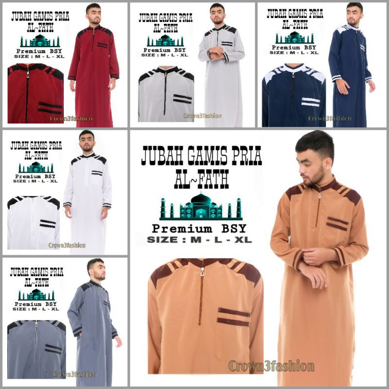 Jubah saudi pria terbaru gamis muslim pria ☆ Cod Ok