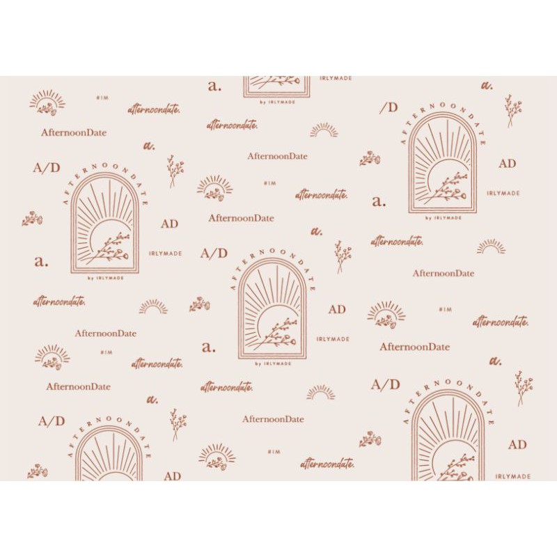 

Wrapping paper 55x40cm 1 warna ngeblok