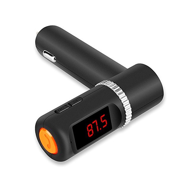 BT08 Wireless In-Car Bluetooth FM Transmitter with 4.2A 21W Dual USB Port Car Charging