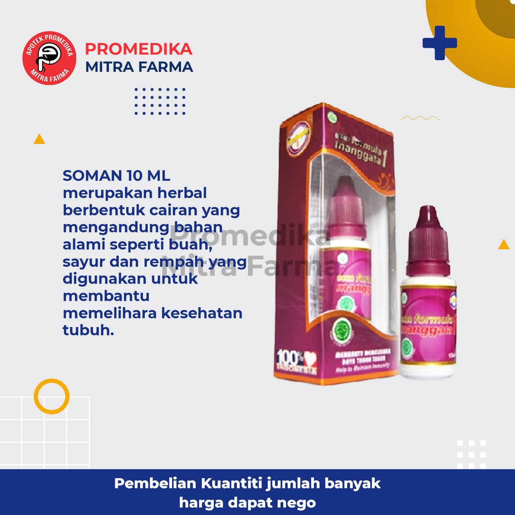 Soman 15 ml Drop/Botol / Sozo Formula Manggata / Obat Tetes untuk Kesehatan