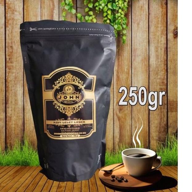 

H-UKW> ☀> Kopi Lelet Lasem John Coffee 250gr proses cepat>