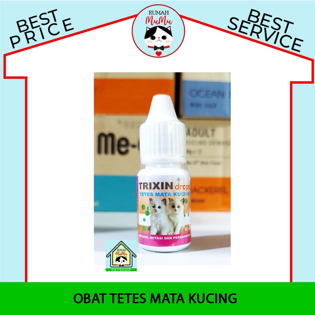 OBAT TETES MATA KUCING MERK TRIXIN ATASI IRITASI BELEKAN HIDUNG MELER