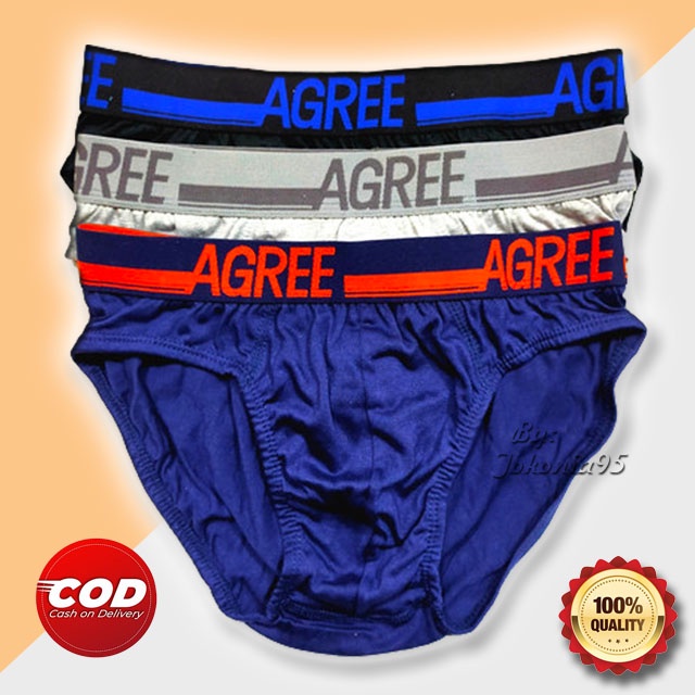 Celana Dalam Pria Agree 2325 Karet Boxer isi 3