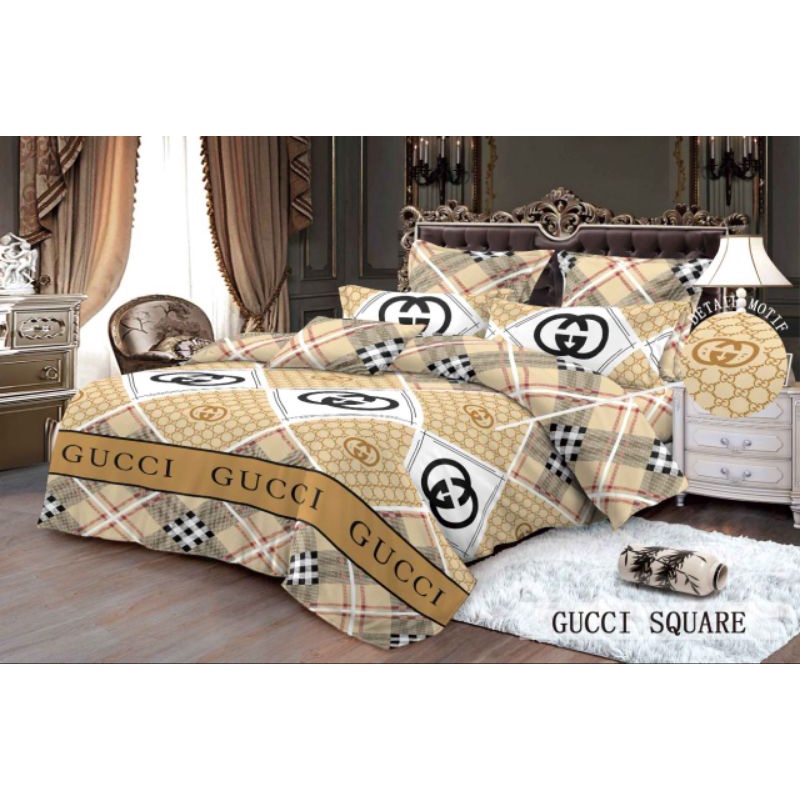 SPREI SEPRAI 160X200 HOMEMADE MOTIF GUCCI CHANEL