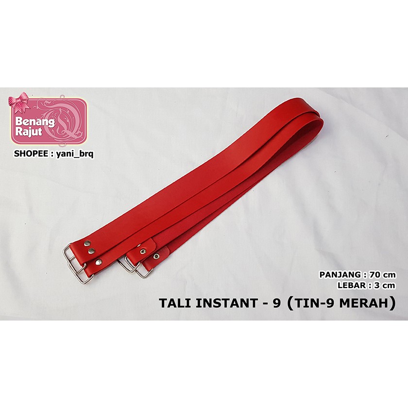 

TALI INSTANT - 9 (TIN-9 MERAH) TOTE RING KOTAK PER PASANG