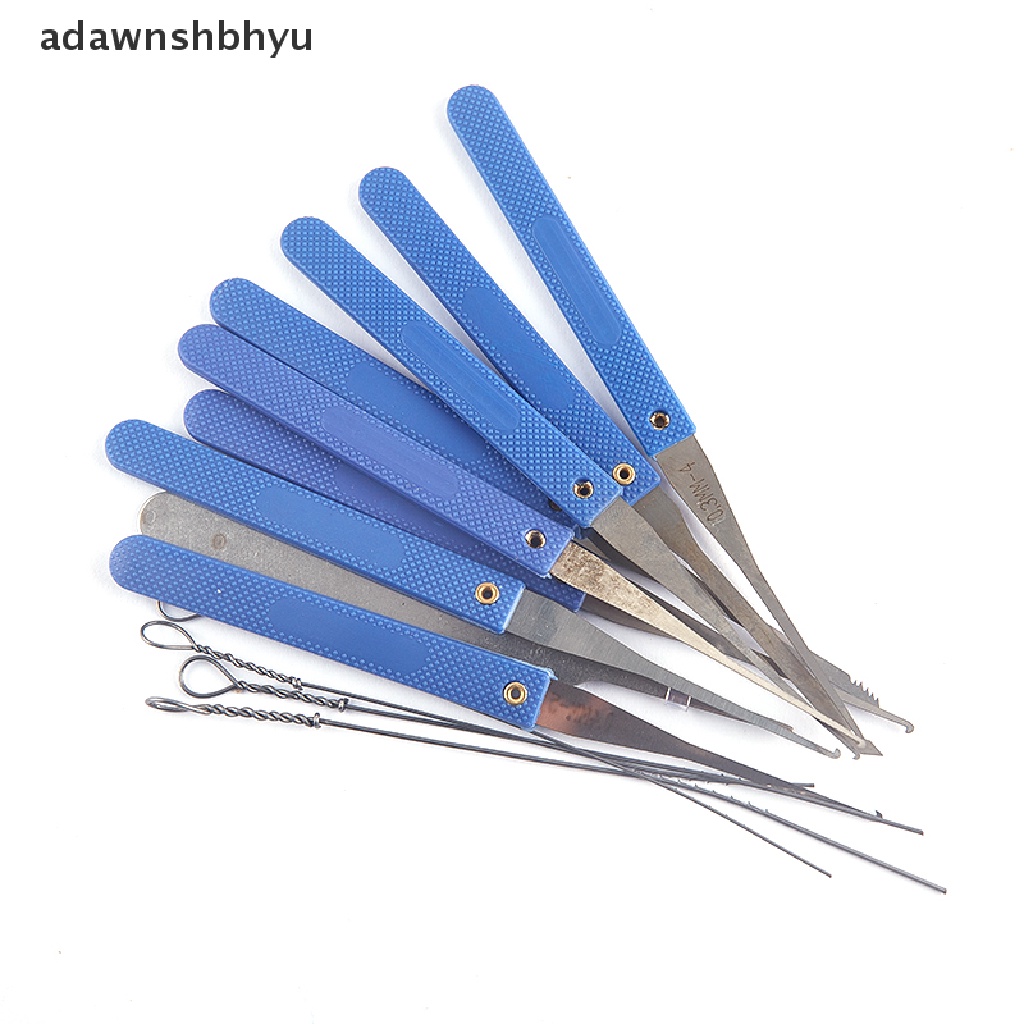 Adawnshbhyu 13Pcs/set Kunci Perbaikan Pick Profesional Menghapus Kunci Rusak Alat Tukang Kunci Pasokan