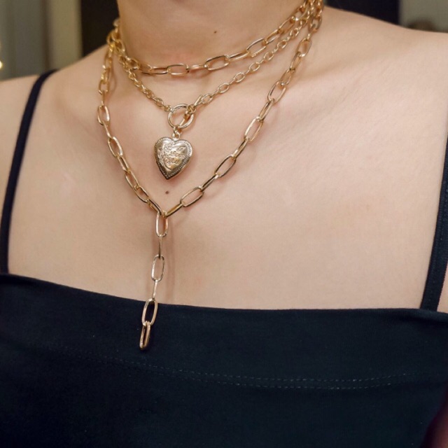heart chain necklace