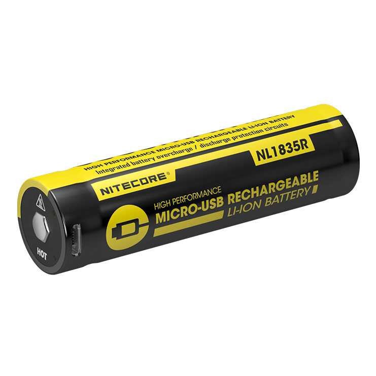 Best Seller ! NITECORE 18650 Micro USB Rechargeable Li-ion Battery 3500mAh - NL1835R