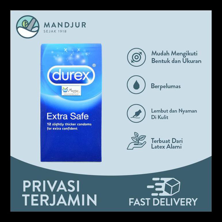 BAYAR DITEMPAT Kondom Durex Extra Safe - Isi 12 Kode 1378 PROMO SPECIAL