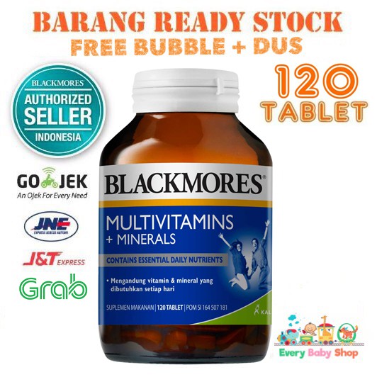 Blackmores MULTIVITAMINS + MINERALS 30 / 60 / 120 TABLET BPOM Kalbe Multi Vitamin Multivitamin Antioksidan ORI !!