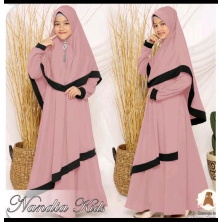 nandia kids / 3-8 tahun / gamis anak / baju anak