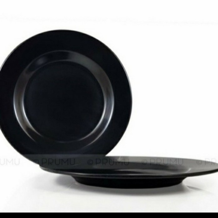 

Premium Piring Melamin Unica Ceper 9 Piring Hitam Putih Makan Nasi Sayur M309 Limited