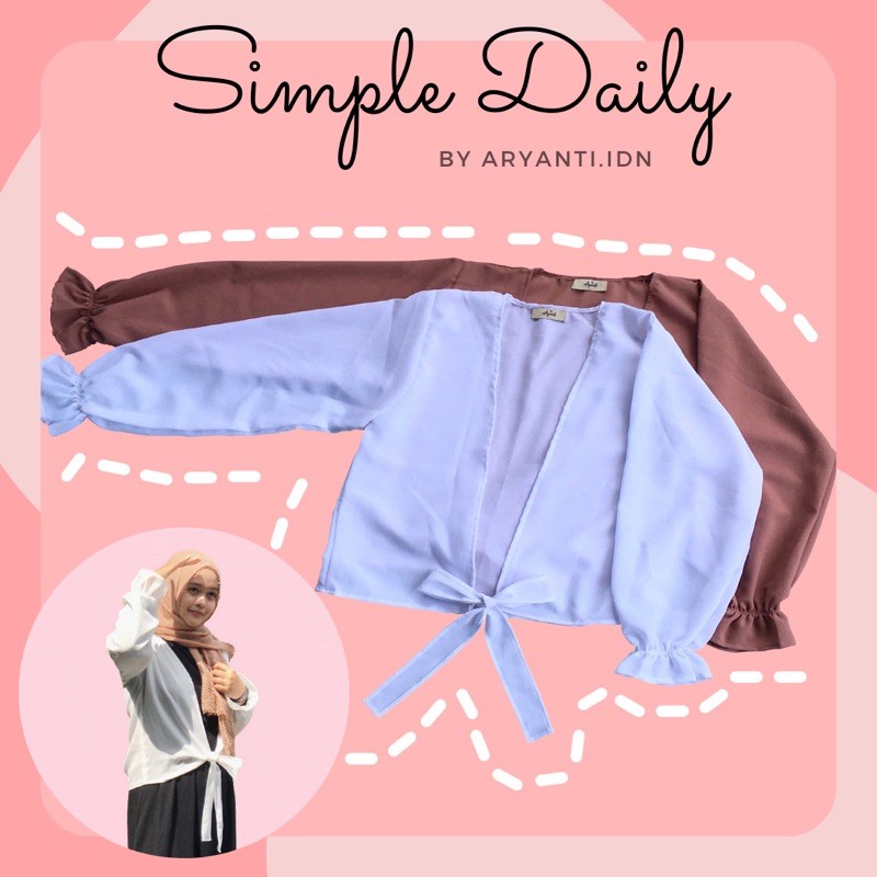 Aryanti Outer Semi Crop Bahan Diamond Premium