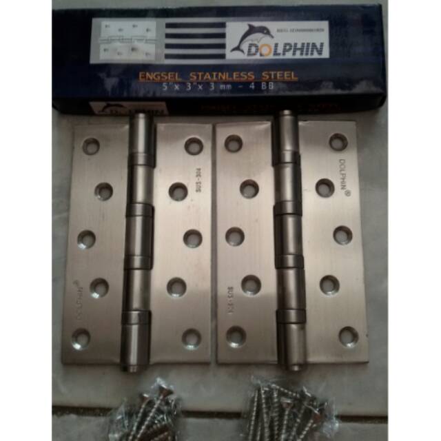 engsel pintu 5in dolphin stainless SUS304