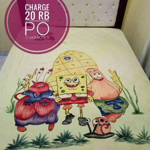 

Sprei lukis caracter
