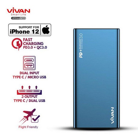 Powerbank Vivan VPB-F10S 10000mAh Original