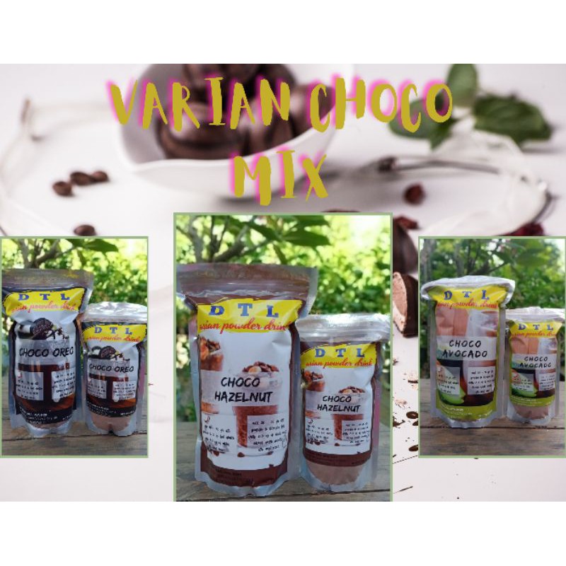 

VARIAN CHOCO MIX//BUBUK MINUMAN KEKINIAN MURAH//POWDER DRINK MURAH