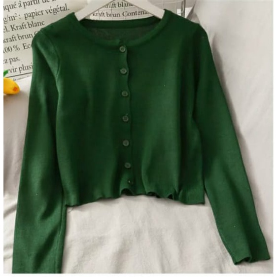 Bailey Cardi Rajut | Crop Angel Crop TOP | Ada Harga Ada Kualitas-emeral