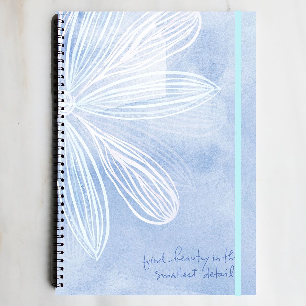 

FIND BEAUTY Floral Quote Spiral Ruled Notebook Diary Journal Buku Tulis Catatan Sekolah Kuliah