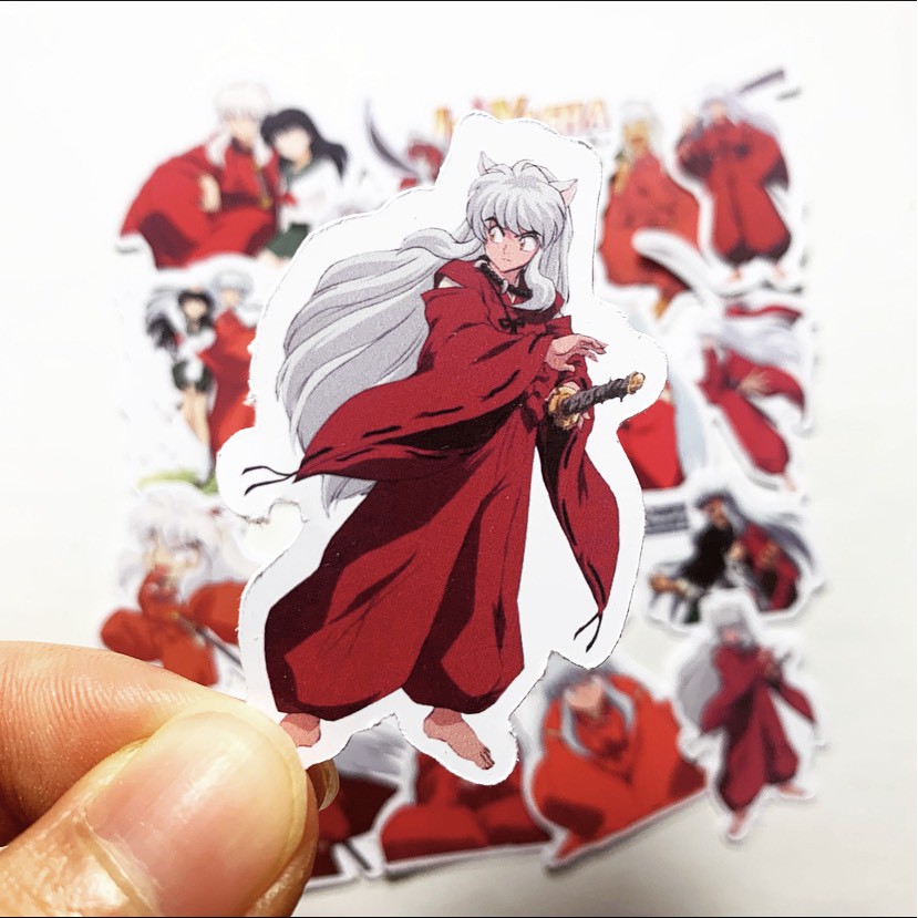 INUYASHA ANIME MOVIES FILM OTAKU STICKER STIKER LOGO TUMBLR VINYL DECAL LAPTOP KOPER HELM