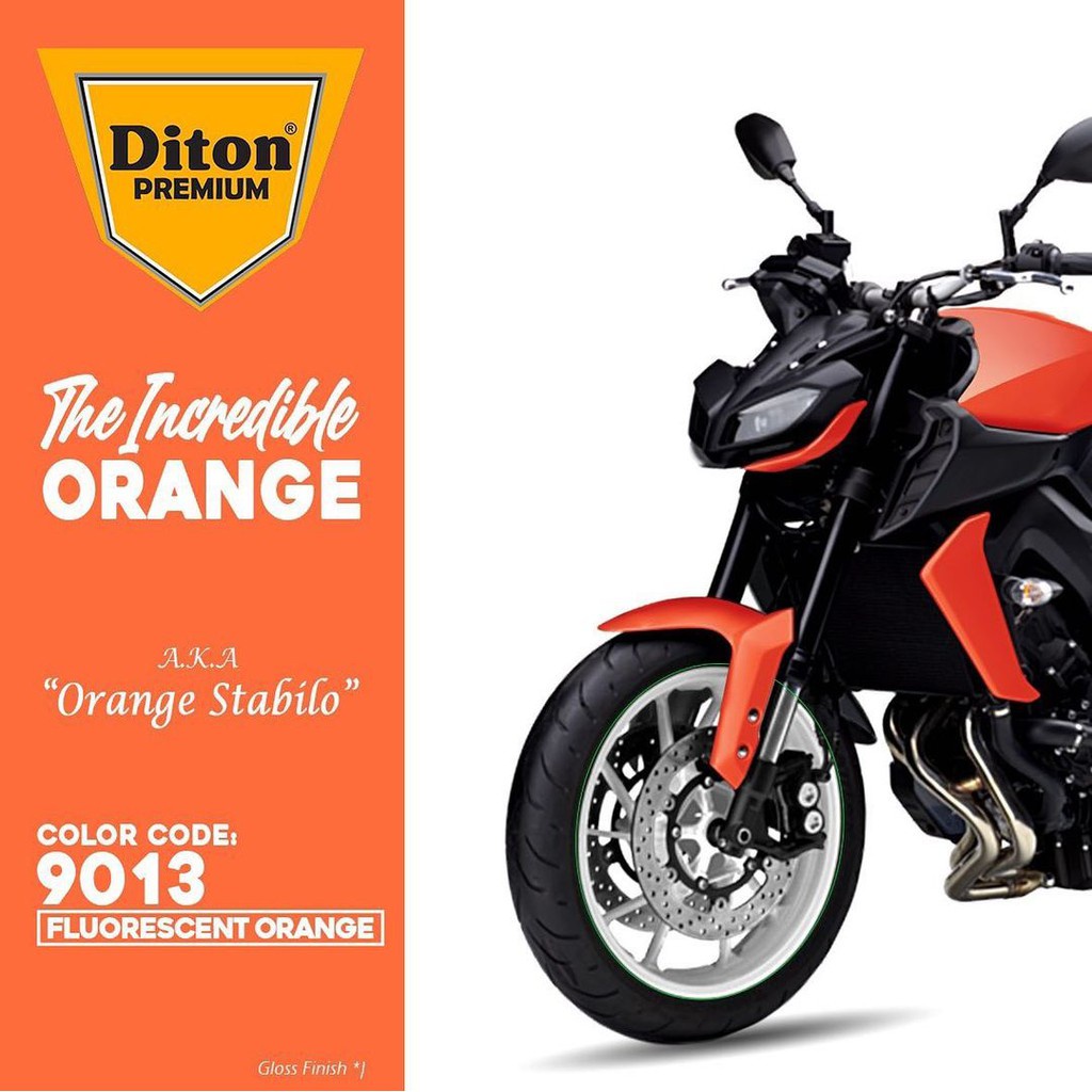 DITON Premium Pilok Pilox Cat Semprot F 9013** Fluorescent Orange Stabilo Orange (400cc)