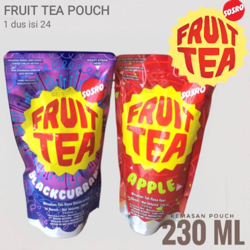 

Fruit tea pouch apel blackcurrant 200 ml khusus gosend