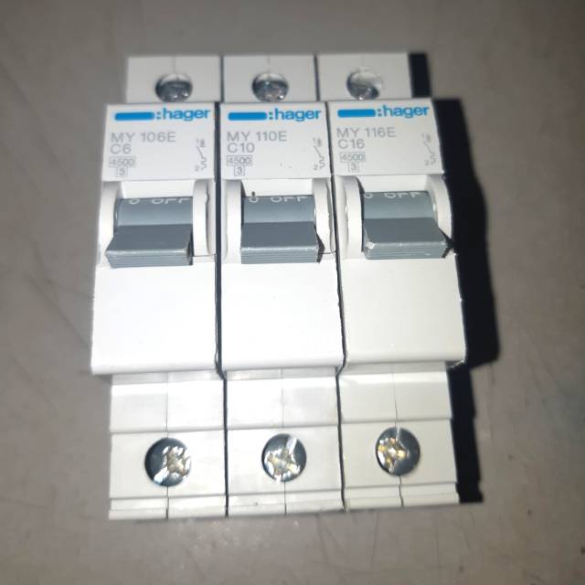 MCB HAGER 6,10 dan 16 A