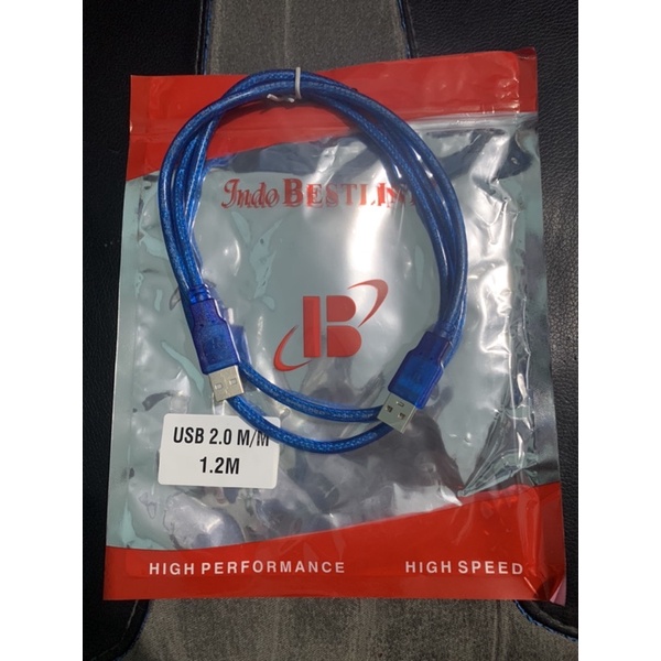 KABEL USB MALE TO MALE - KABEL USB COWOK COWOK 1.2Meter BESTLINK