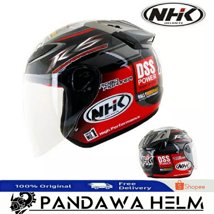 Helm Nhk R6 motif DSS merah Original NHK R6